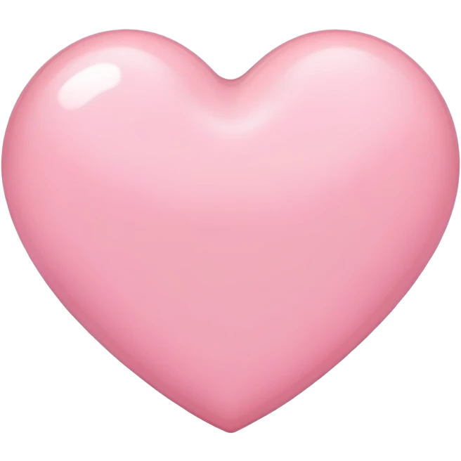 Light pink heart  emoji