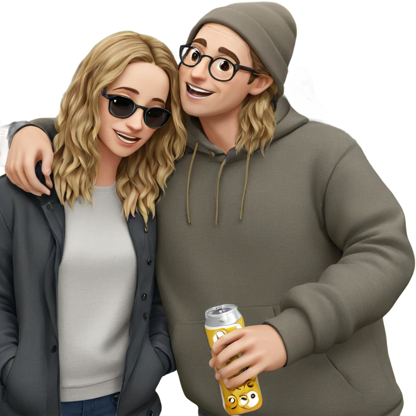 friends enjoying outdoors together emoji