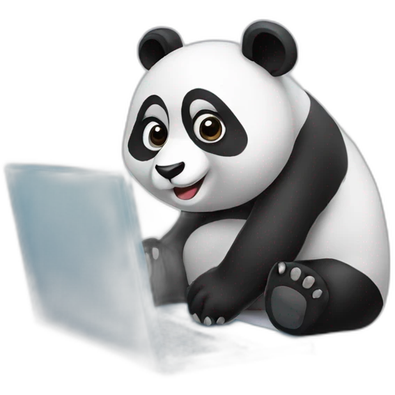 panda with laptop emoji