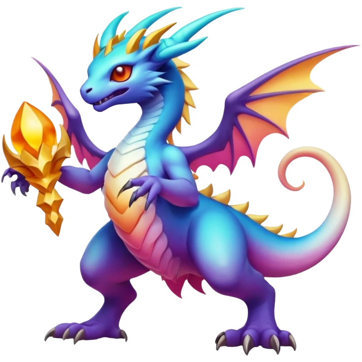 Epic divine legendary complex detailed gradients aesthetic-scenery-Fakémon-creature emoji