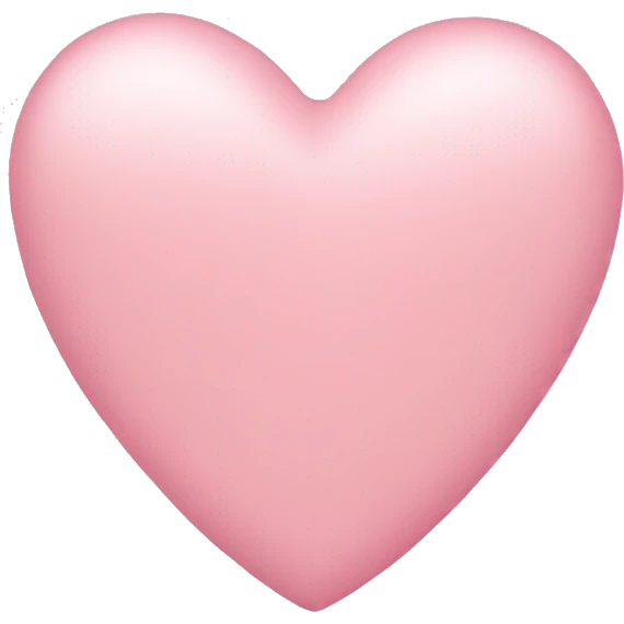 light pink heart emoji
