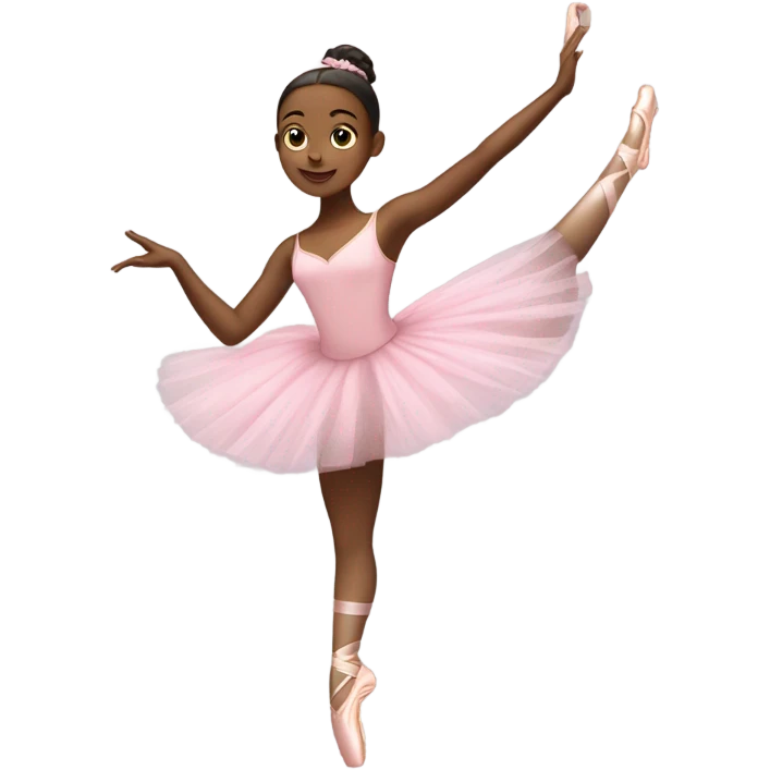 aesthetic ballet dancer wearing pink emoji