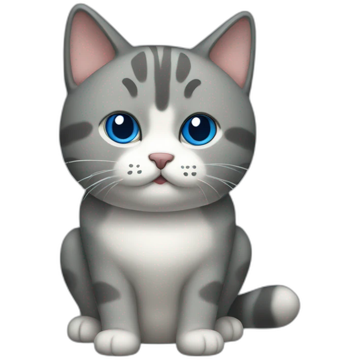 Blue-Hachiware-cat emoji