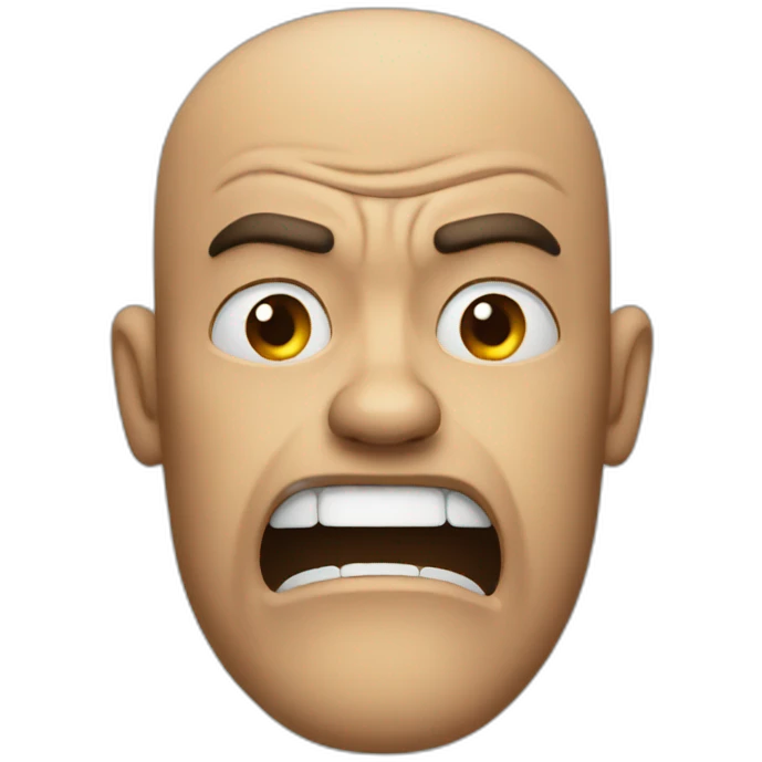 Angry man emoji