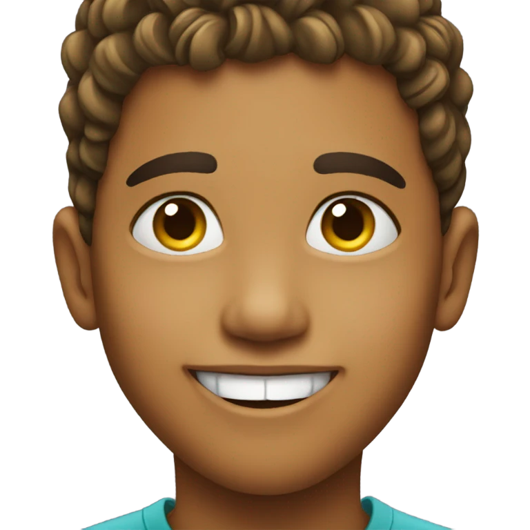 smiling boy with earrings emoji