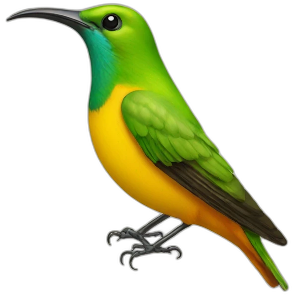 sunbird thinking emoji