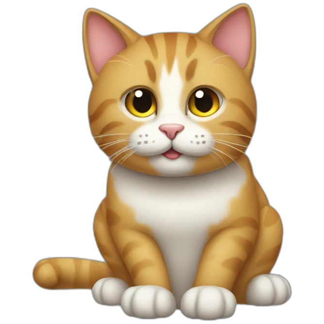 cat sitting on pc emoji