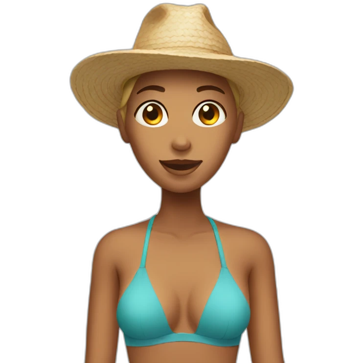 beach woman emoji