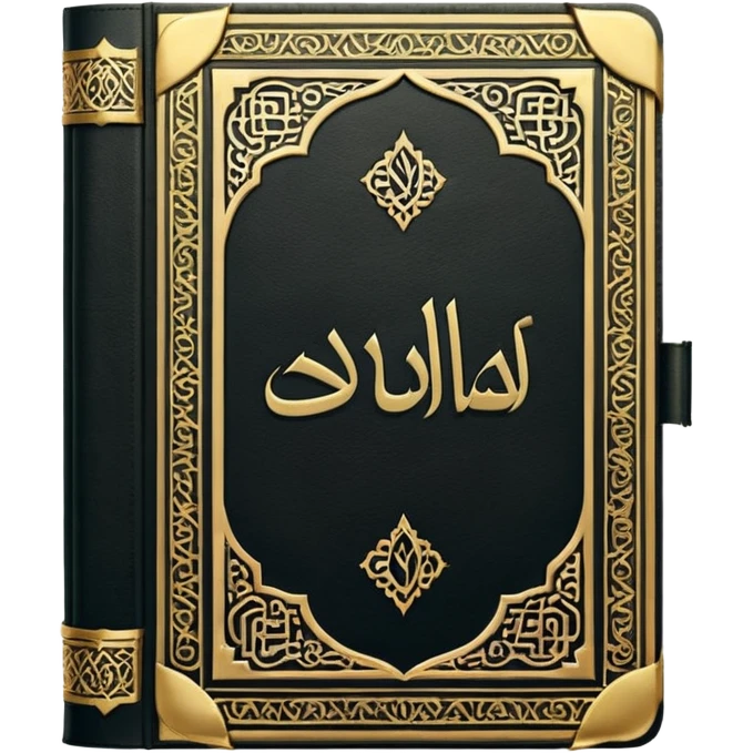 Quran closed book and Quran written in it emoji