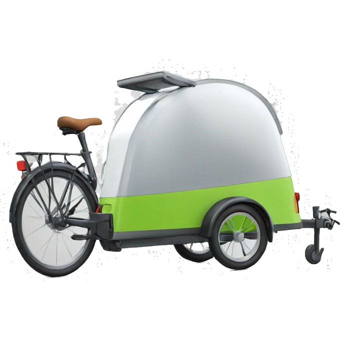 bicycle trailer like nordic cab emoji