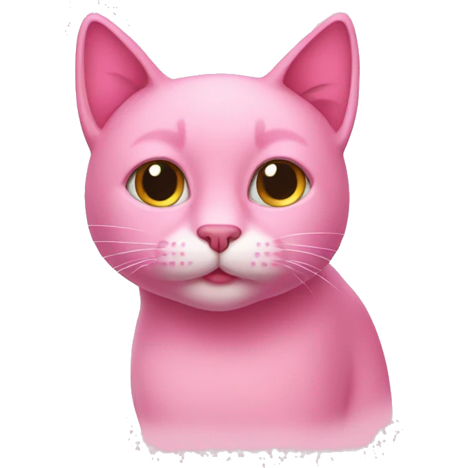 Pink cat emoji