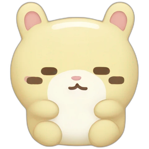 sumikkogurashi-tokage-skyblue-having-no-ears-and-no-nose emoji