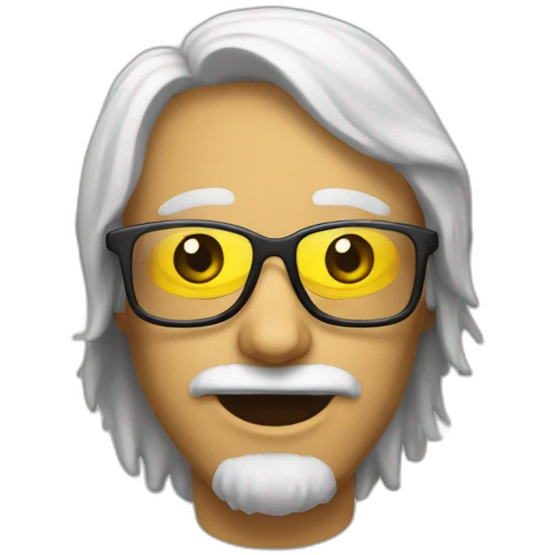 Caca avec des lunettes emoji