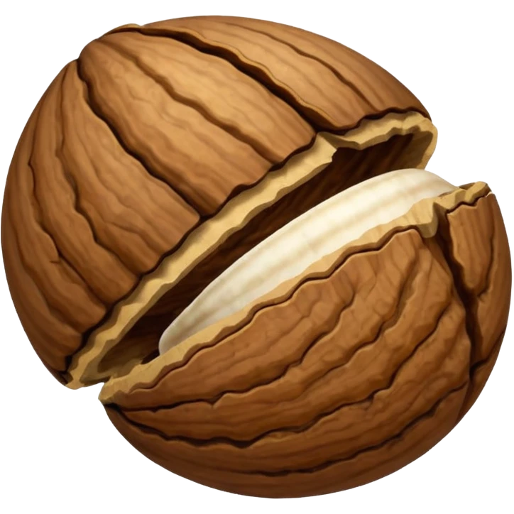 walnut with shall emoji