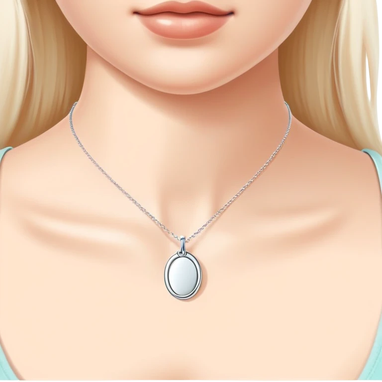 Tiffany oval tag choker necklace emoji