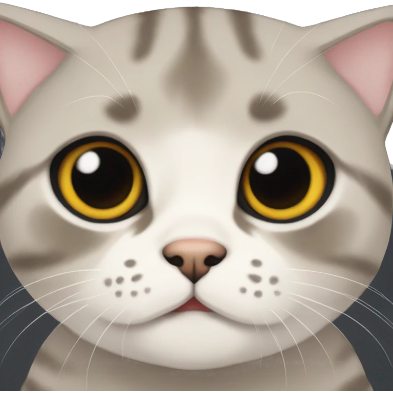 Scottish fold cat em emoji