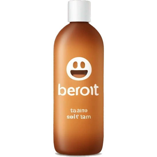 self tanner bottle - with the Loving Tan logo on it  emoji
