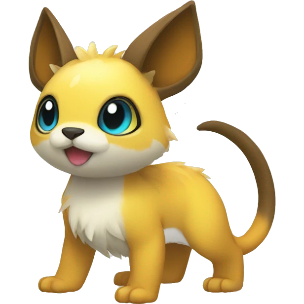 Cute cool animal hybrid Fakemon emoji