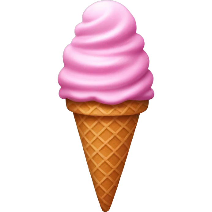 Pink ice cream cone  emoji