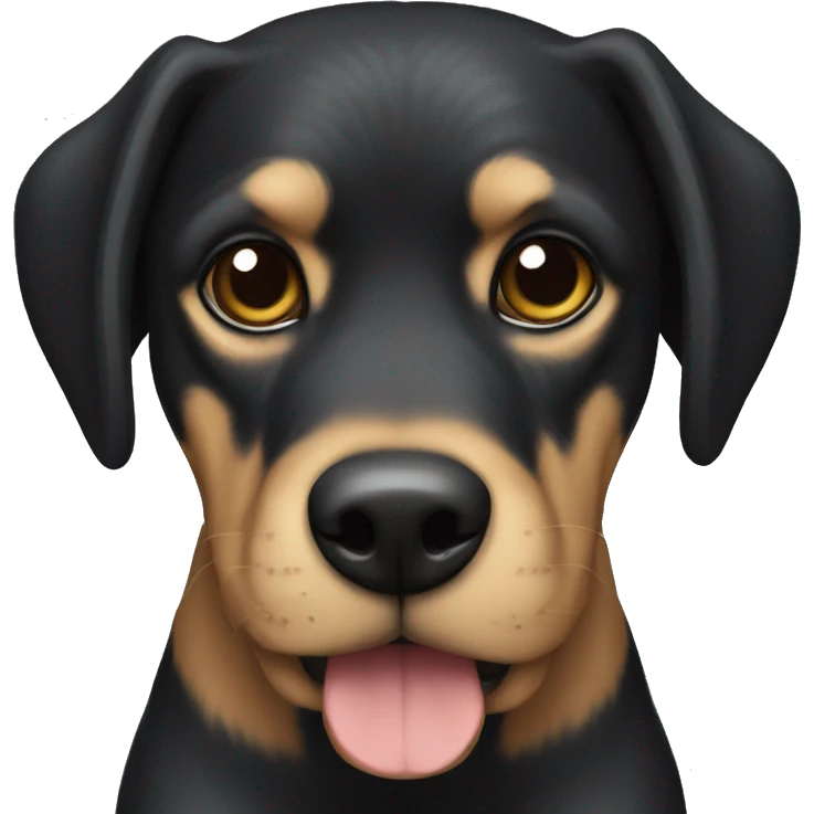 Perro negro emoji