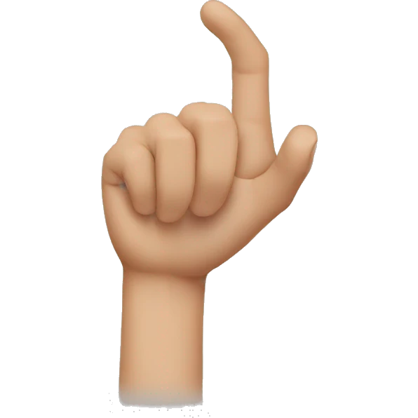 Finger bent emoji