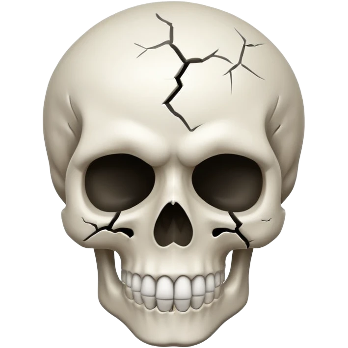 A skeleton emoji but he's head blown up emoji