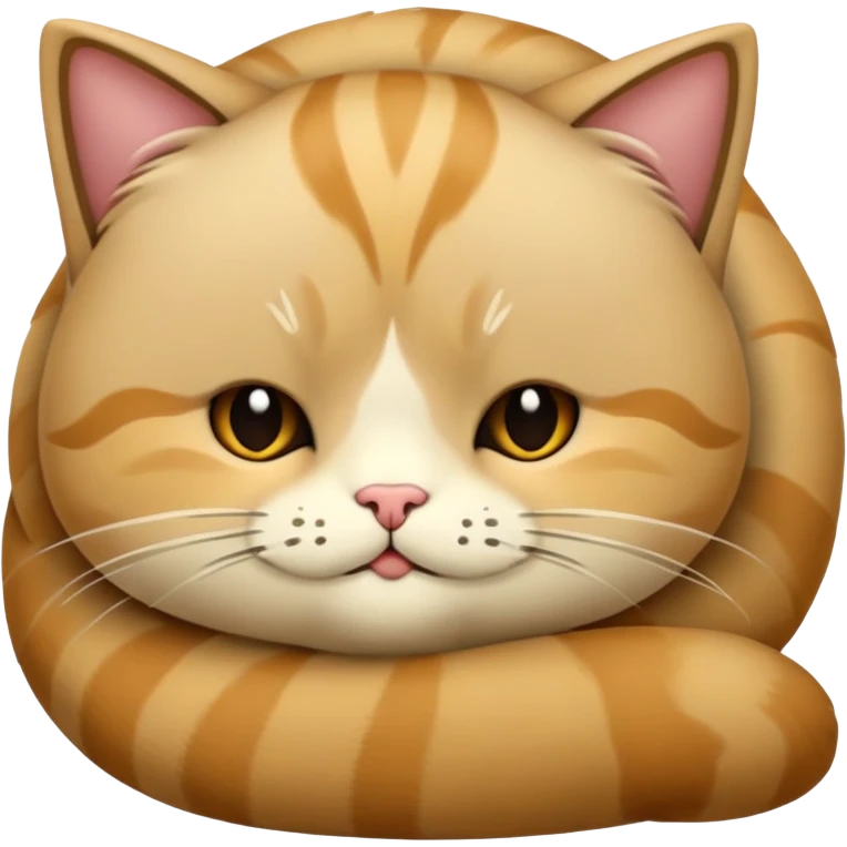 Gato bege dormindo  emoji
