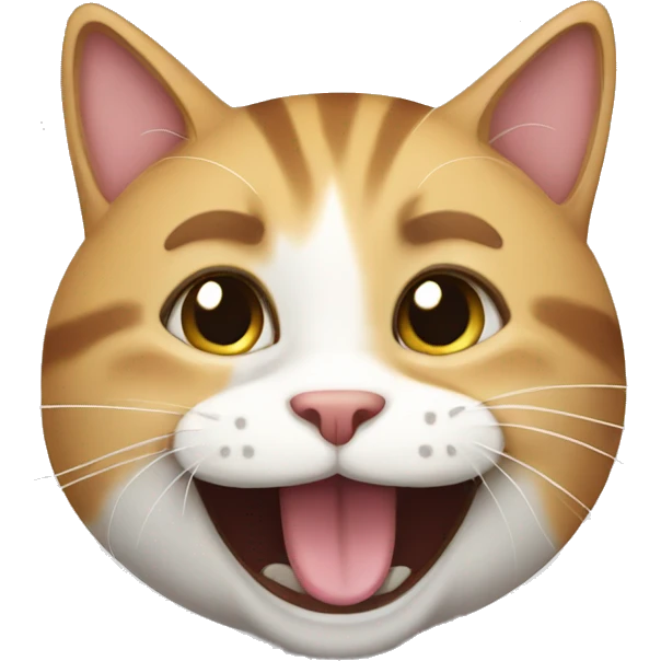 Cat happy emoji