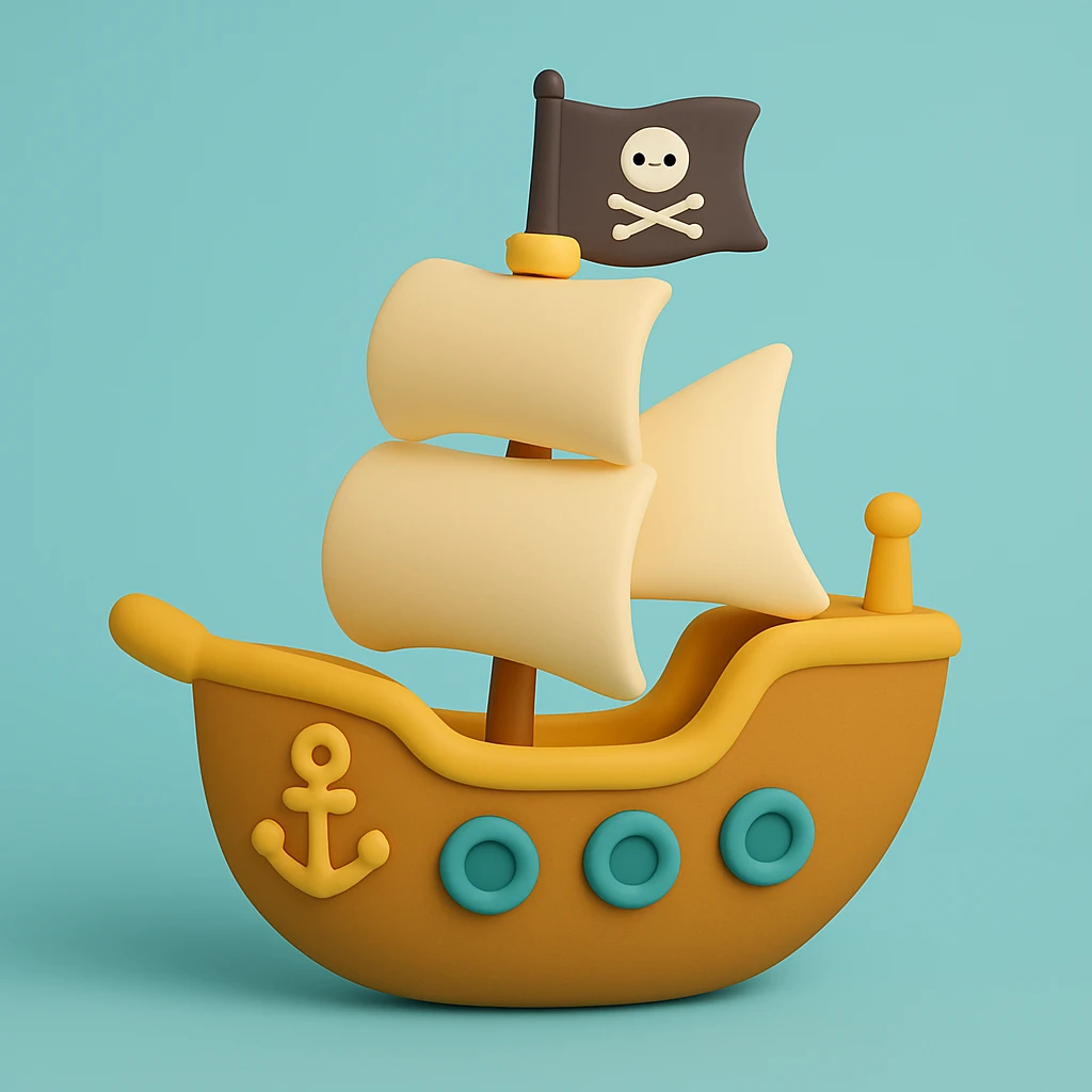 pirate ship emoji