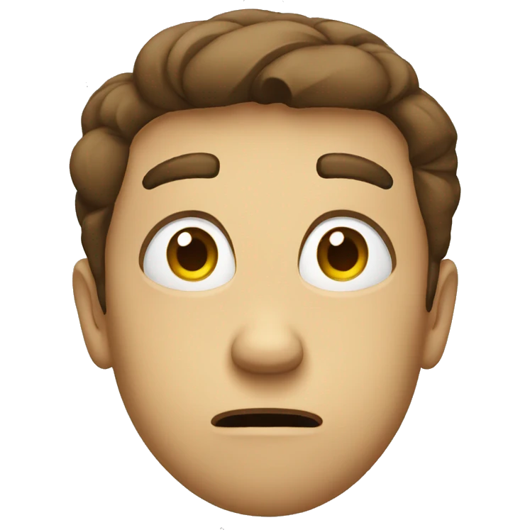 dissatisfied face emoji