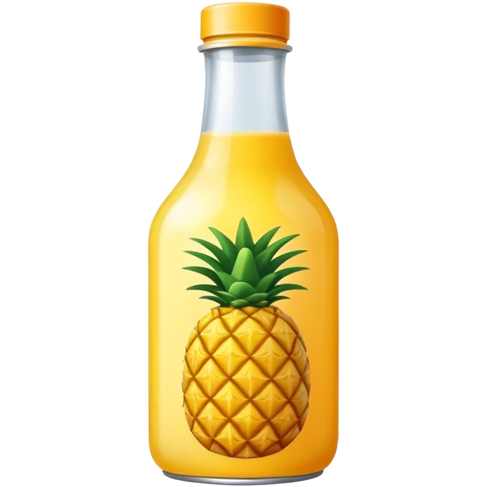 Pineapple juice bottle emoji