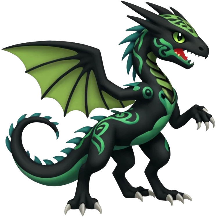 Meloetta-Venom-Stitch-Zekrom-Salandit-fusion, full body, tribal markings  emoji