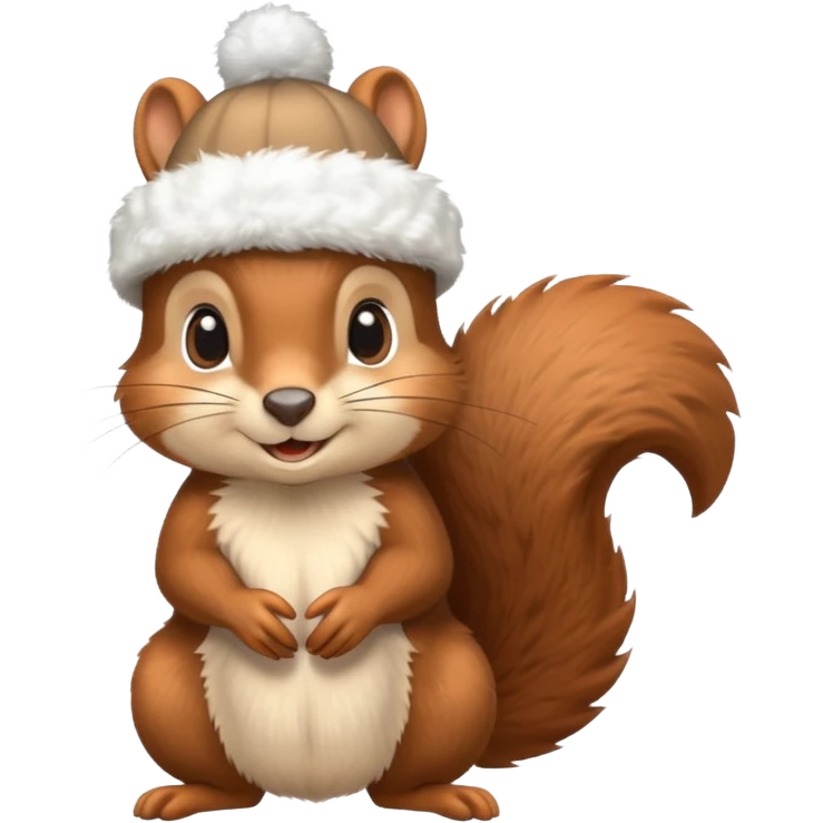 Snow Hat squirrel emoji