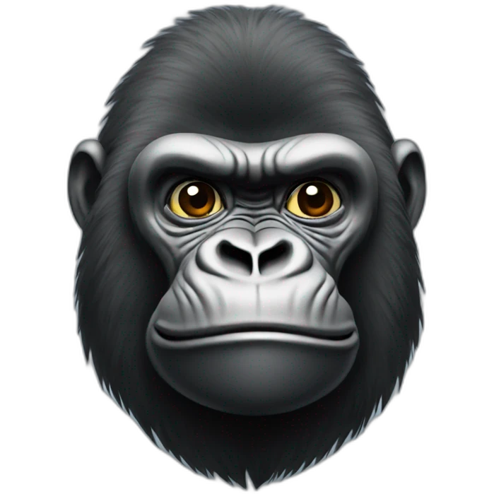 Gorilla on iPhone emoji