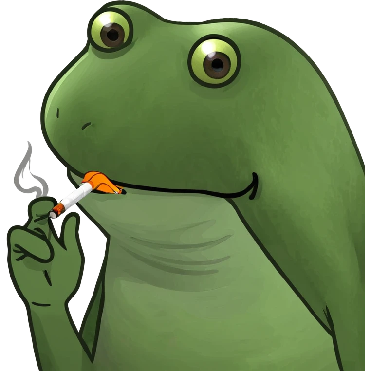 A cigarette smokes a cigarette  emoji