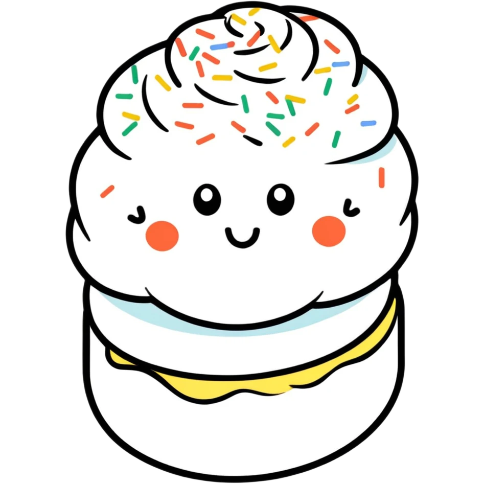 Girly sprinkles emoji
