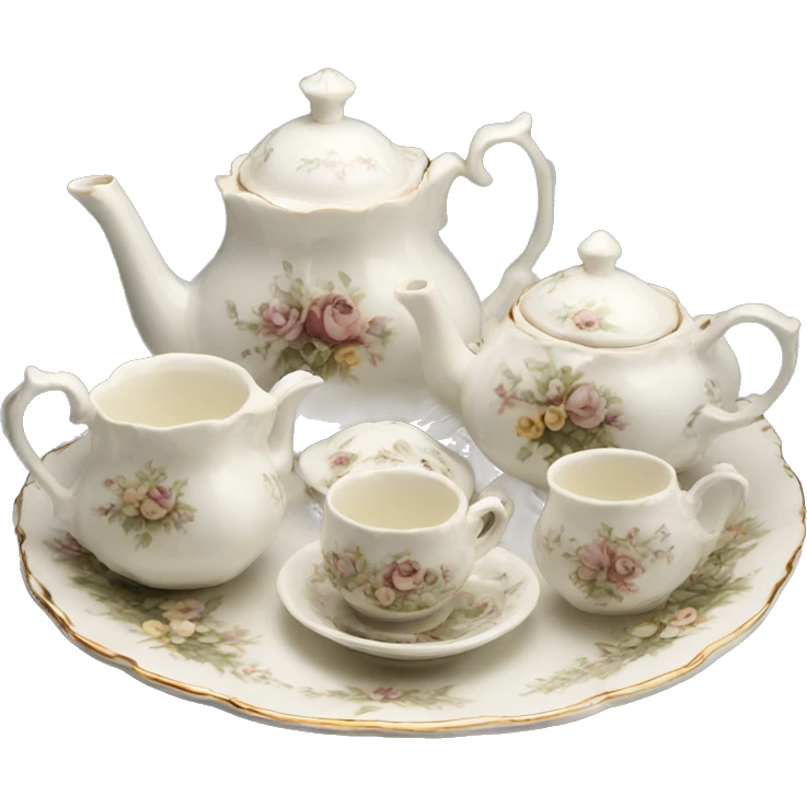 tea set victorian emoji