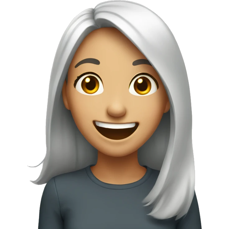 Girl laughing emoji