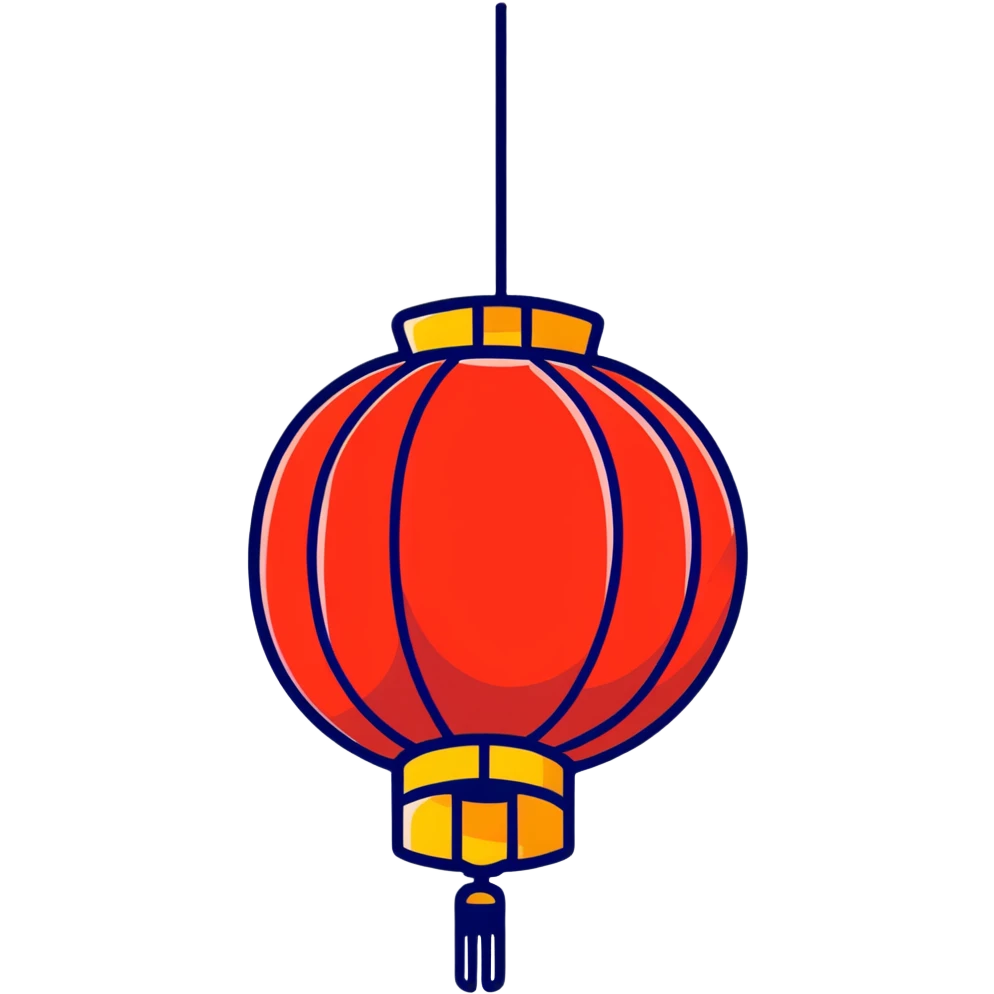 Chinese lantern emoji