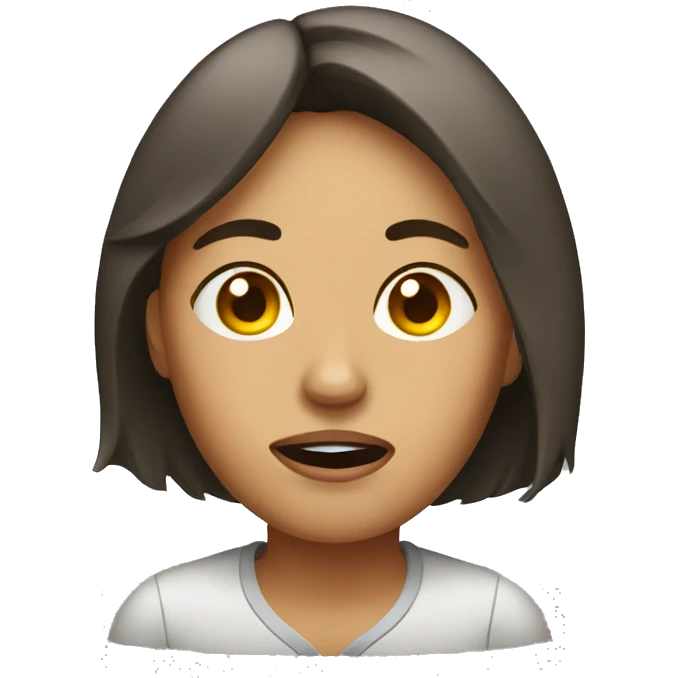 Women who has a hangover emoji