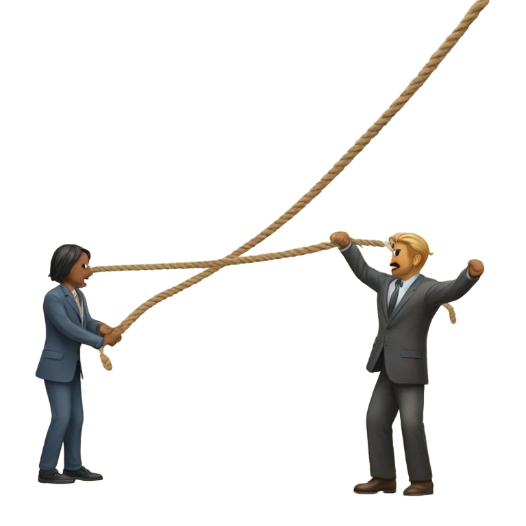 Person getting hit with a long rope emoji