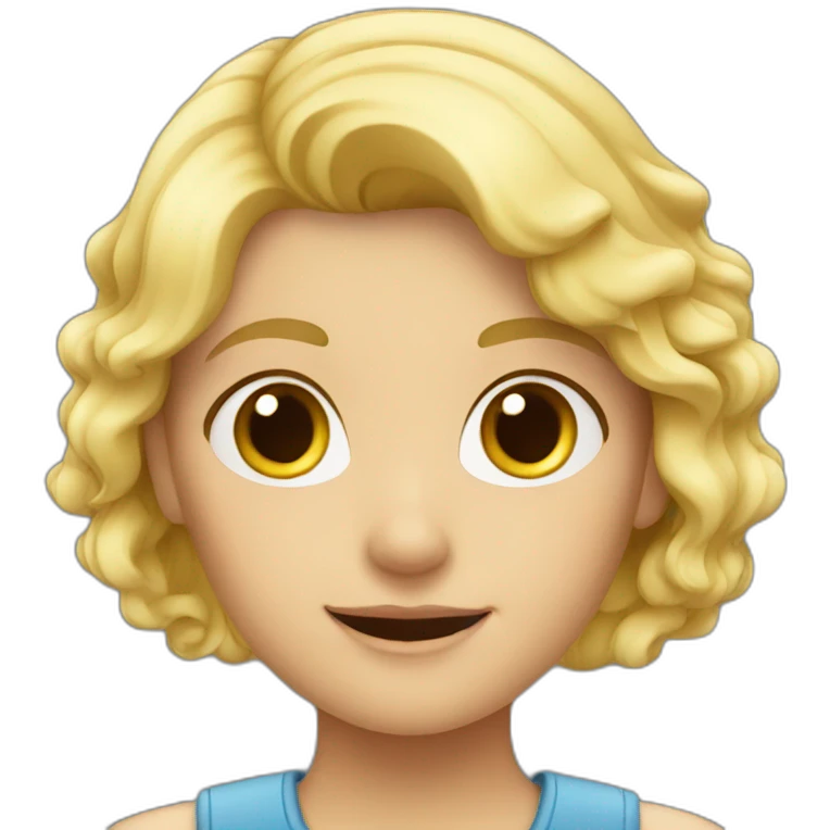 blond german girl emoji