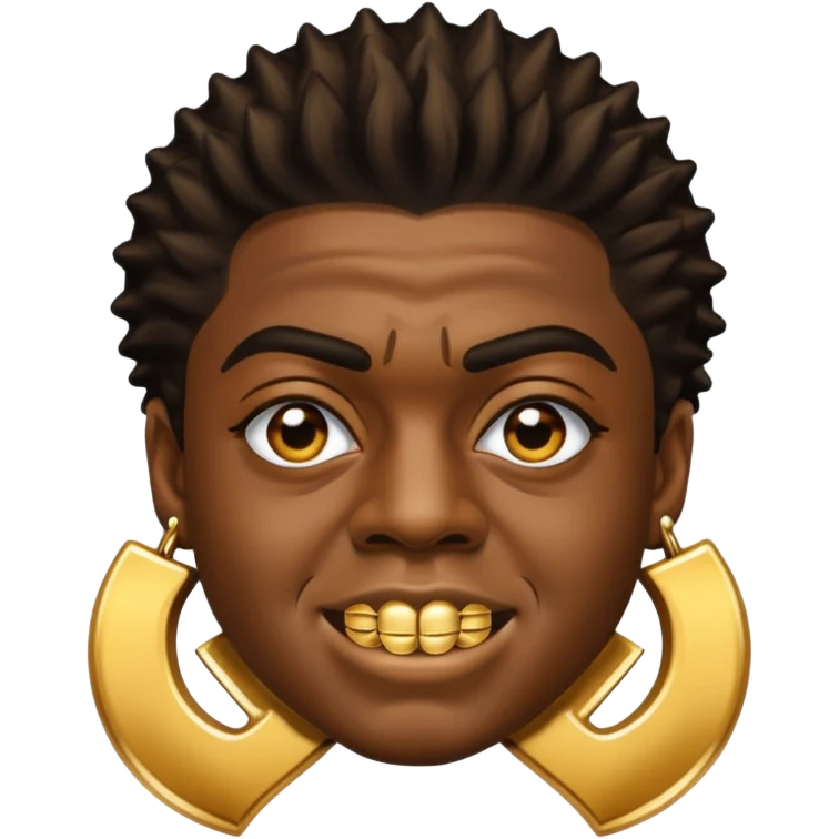 Kodak black with grills emoji