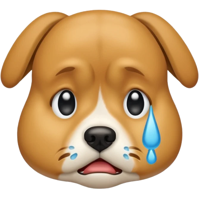 crying dog emoji emoji