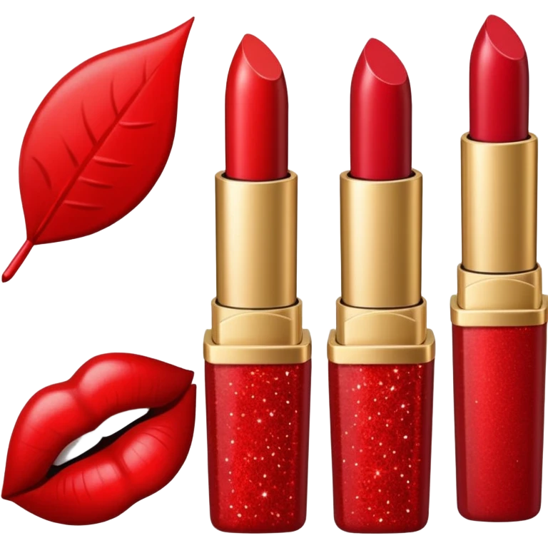 lipstick with glitter emoji