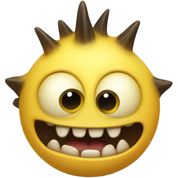 kind funny yellow baby monster emoji
