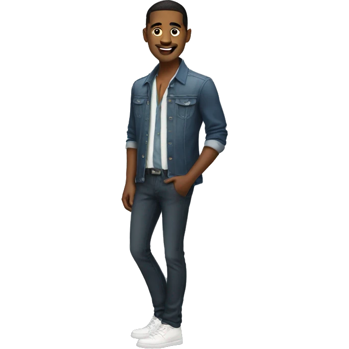 fashionalble guy standing emoji