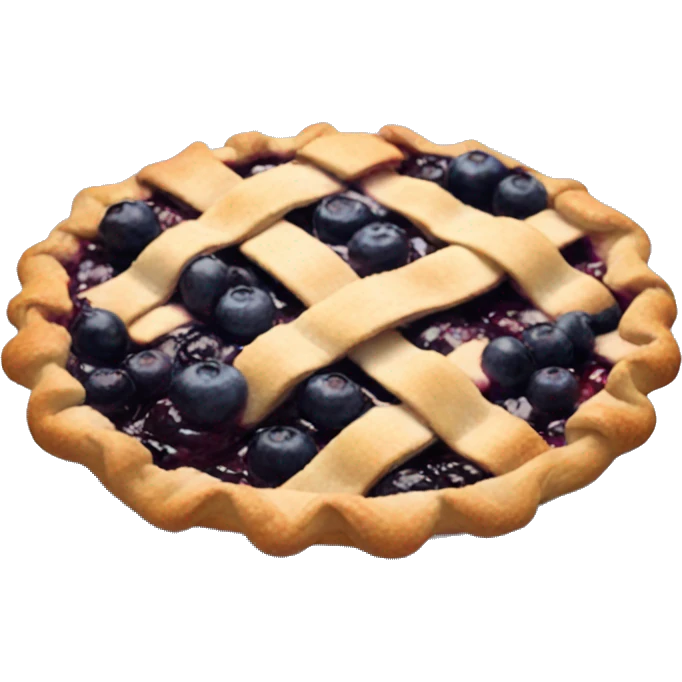 Blueberry pie emoji