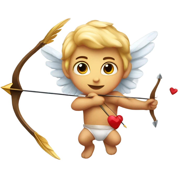 Cupid shooting an arrow emoji