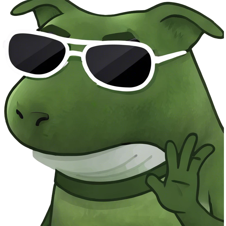 Dog wearing a mask  emoji